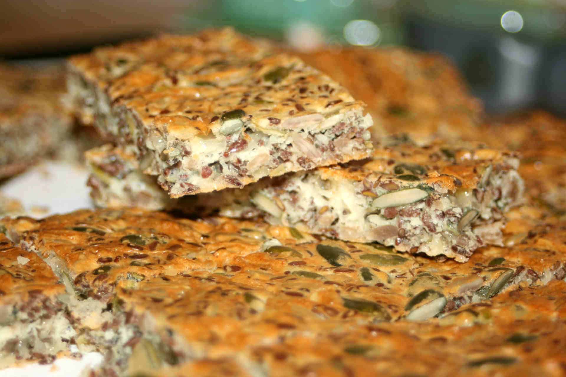 Hannahs lättbakade lchf-fröbröd Hannahs lättbakade lchf-fröbröd