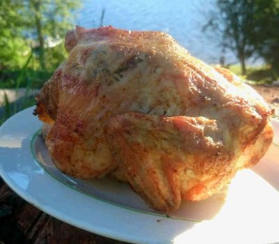 Beer can chicken BBQ