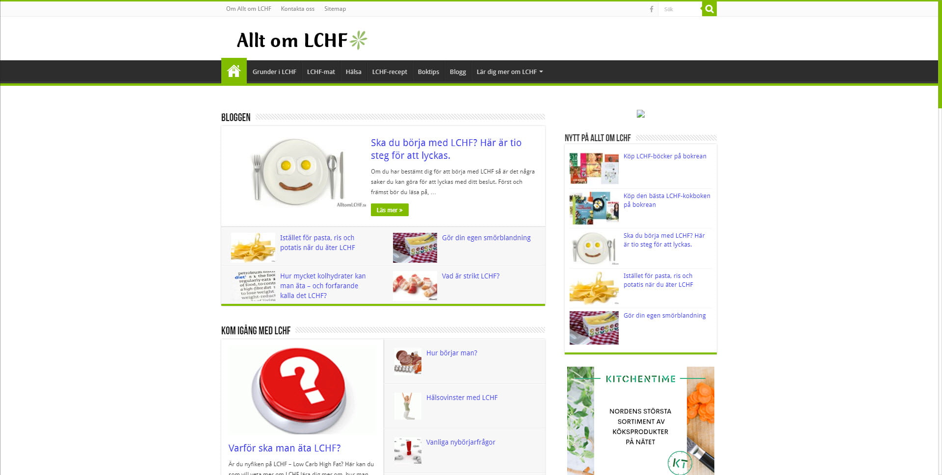 Den ULTIMATA listan över LCHF-bloggar & hemsidor