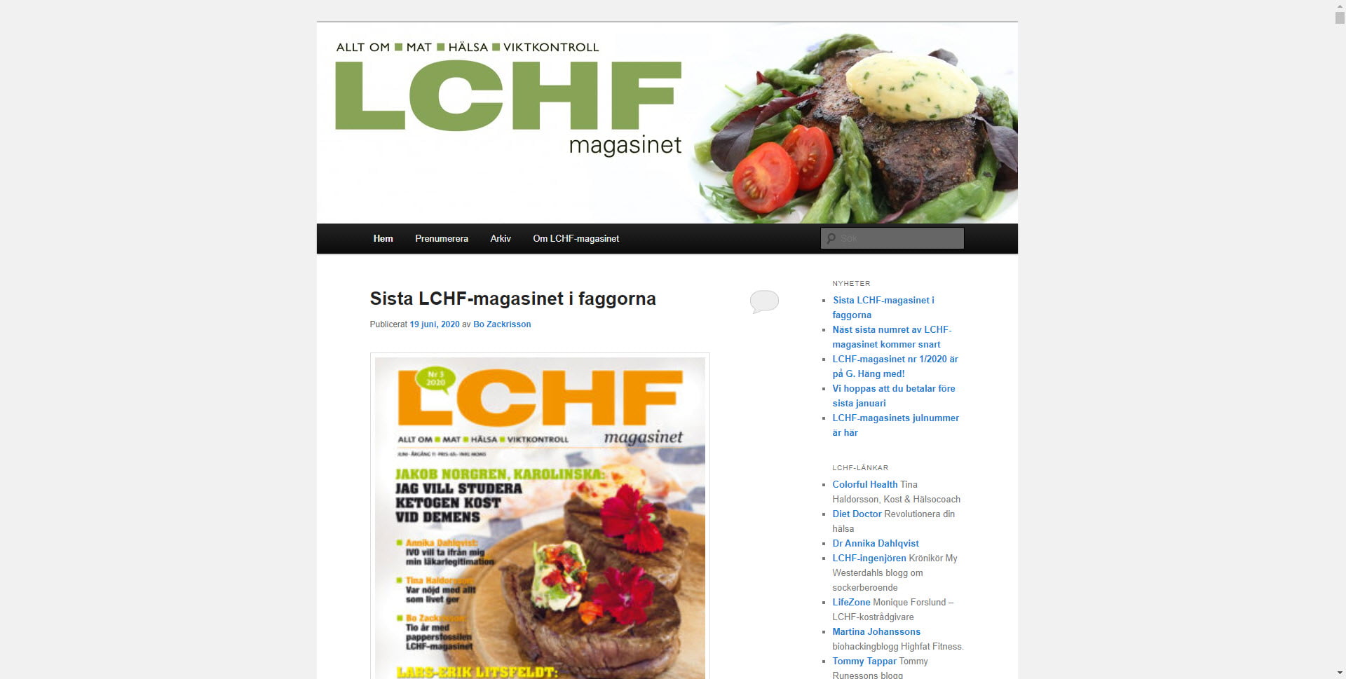 Den ULTIMATA listan över svenska LCHF-bloggar & hemsidor