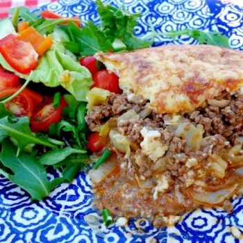 Köttfärs- och vitkålsgratäng